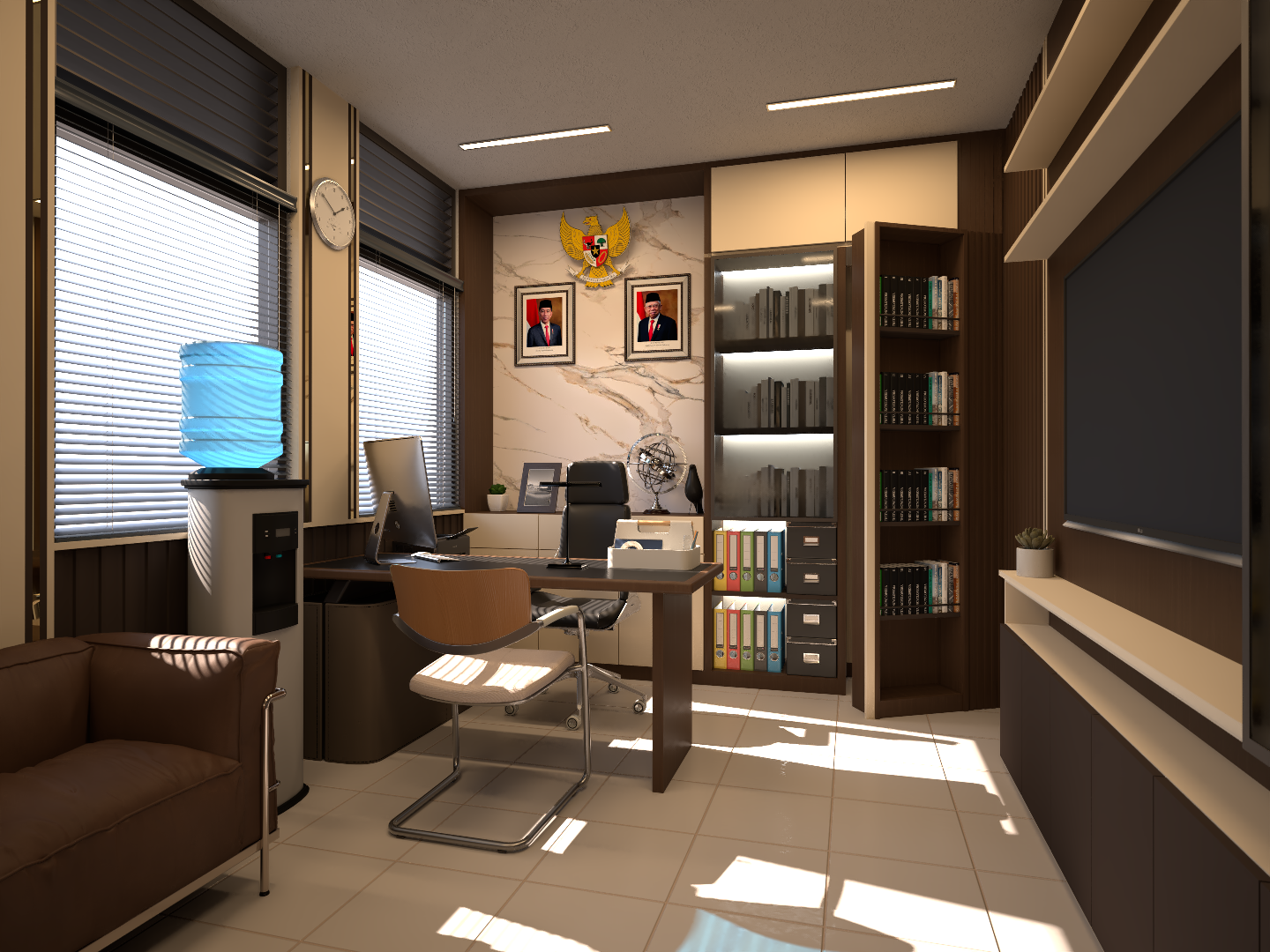 Ruangan Kapolsek Scene 1